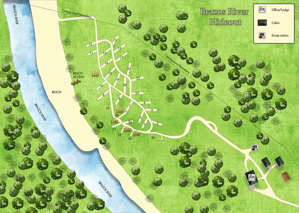 Campground site map